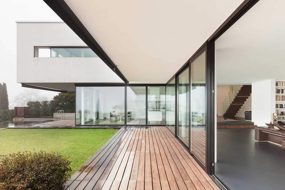 modern home with new double glazed windows arranged by Window Advice Centre
