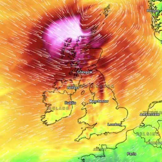 Window Advice Centre - Double Glazing Wind Resistance - Storm Map of UK